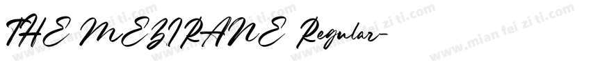 THE MEZIRANE Regular字体转换